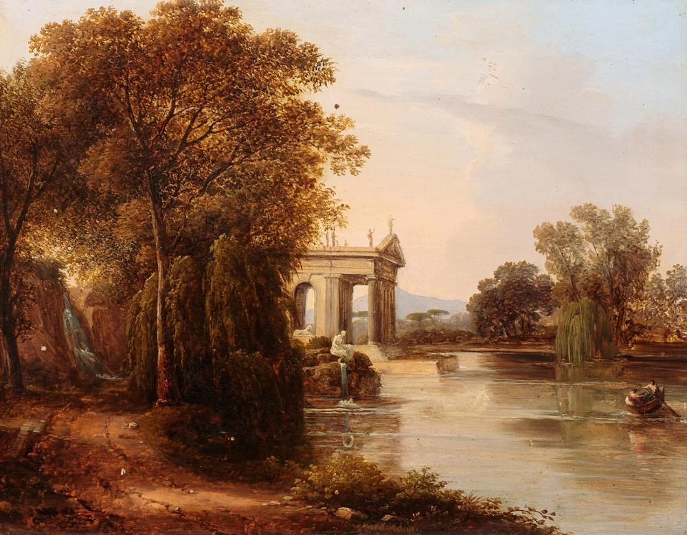 Il Tempio di Asclepio nei giardini di Villa Borghese
